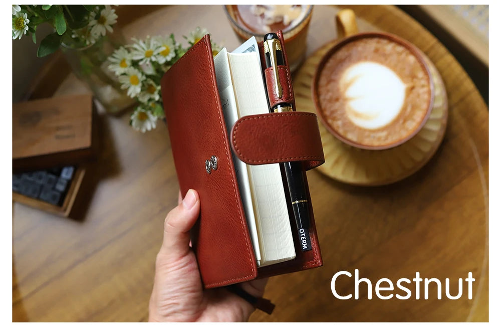 A6 Plus Leather Notebook Cover – Full Grain Vegetable Tanned