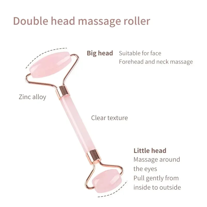 Facial Roller & Gua Sha Set – Resin Skincare Massage Tools