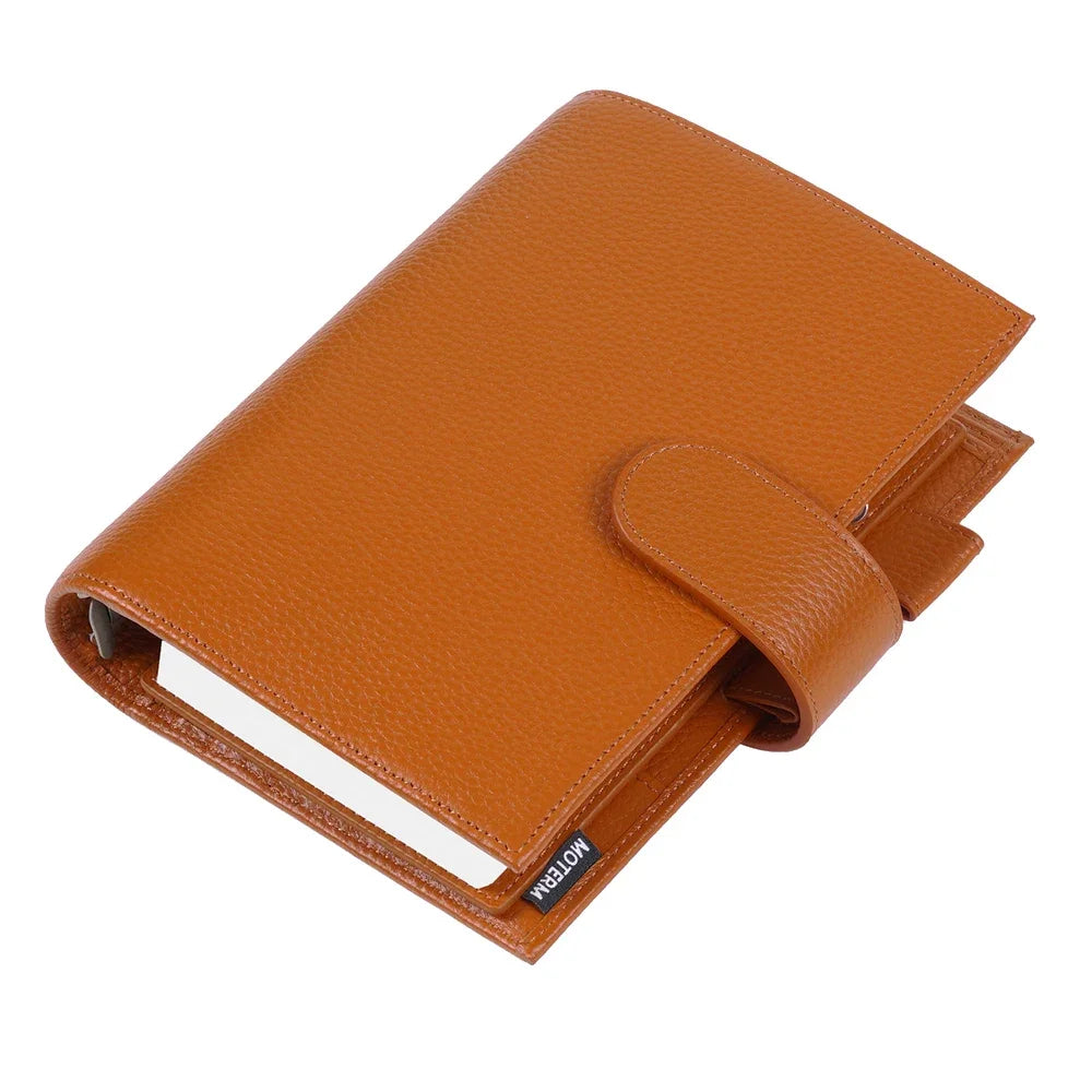 Personal Size Planner – 30mm Rings, Genuine Pebbled Grain Leather
