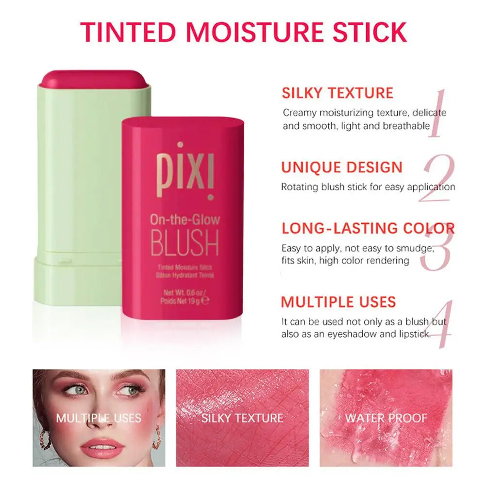 3-in-1 Blush Stick – Cream Blusher for Cheeks, Eyes & Lips