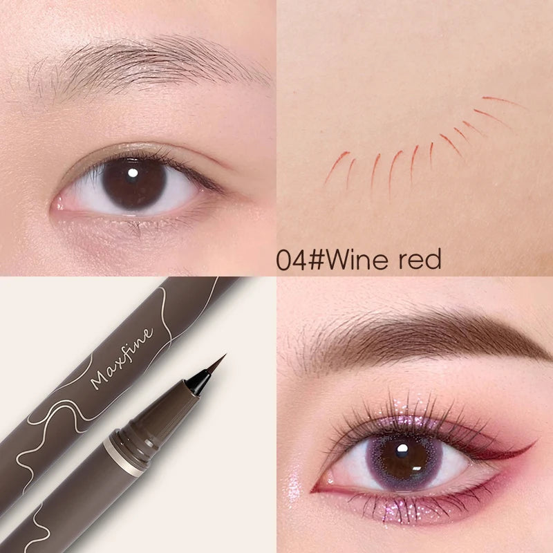 Waterproof Fine Tip Eyeliner Pen–Quick-Dry, Smudge-Proof for Beginners