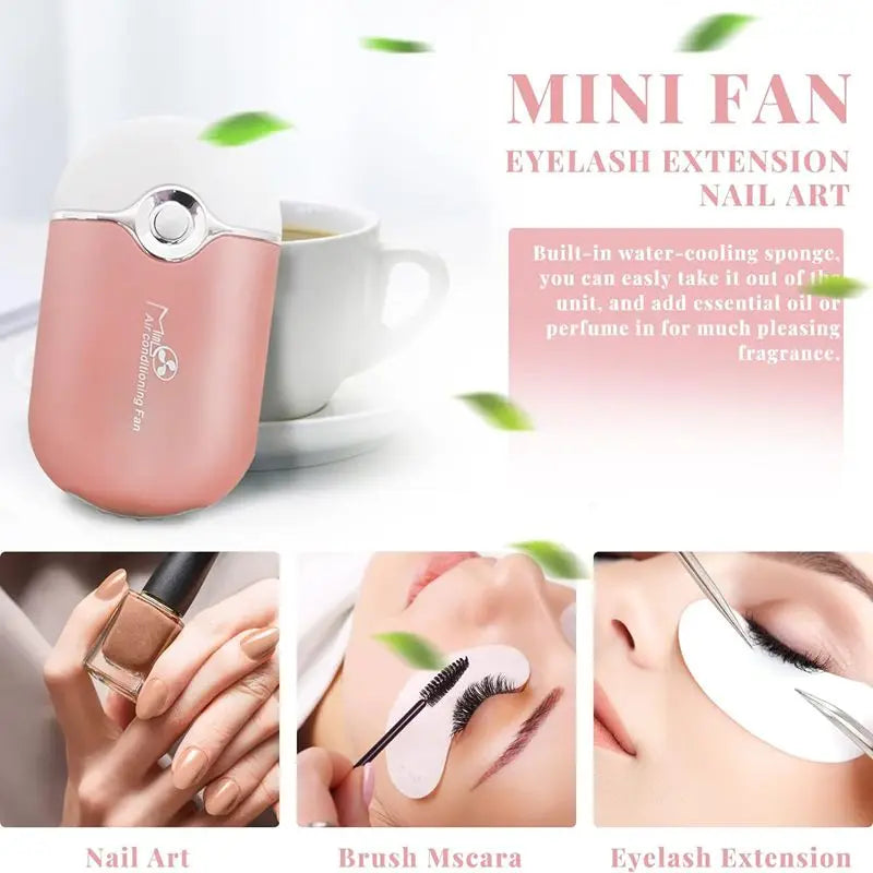 USB Rechargeable Mini Handheld Bladeless Cooling Fan