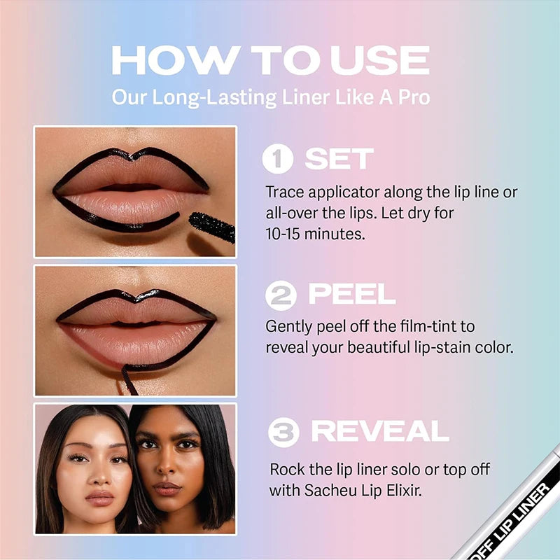 Lip Liner Waterproof Peel-Off Tattoo Lip Gloss