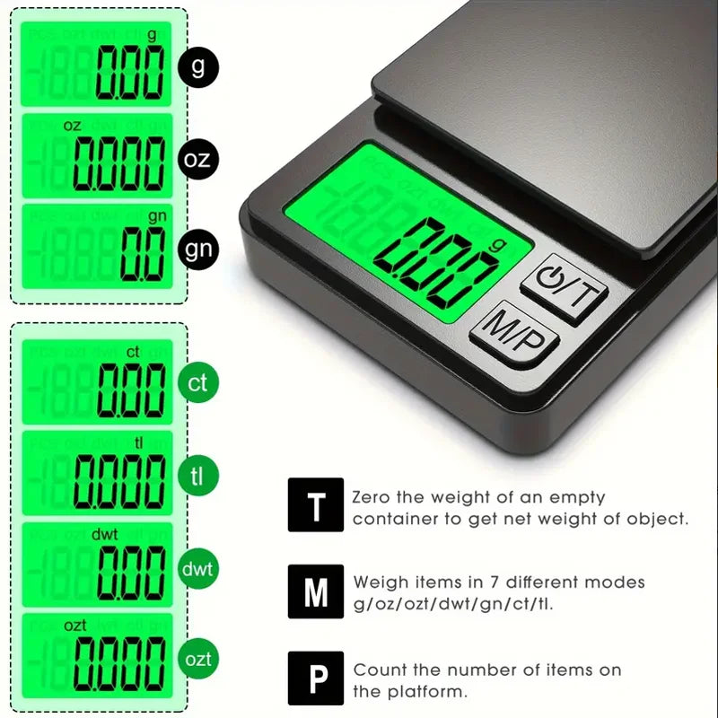Precision Pocket Scale 1000g X 0.1g – Digital Scale for Food, Travel