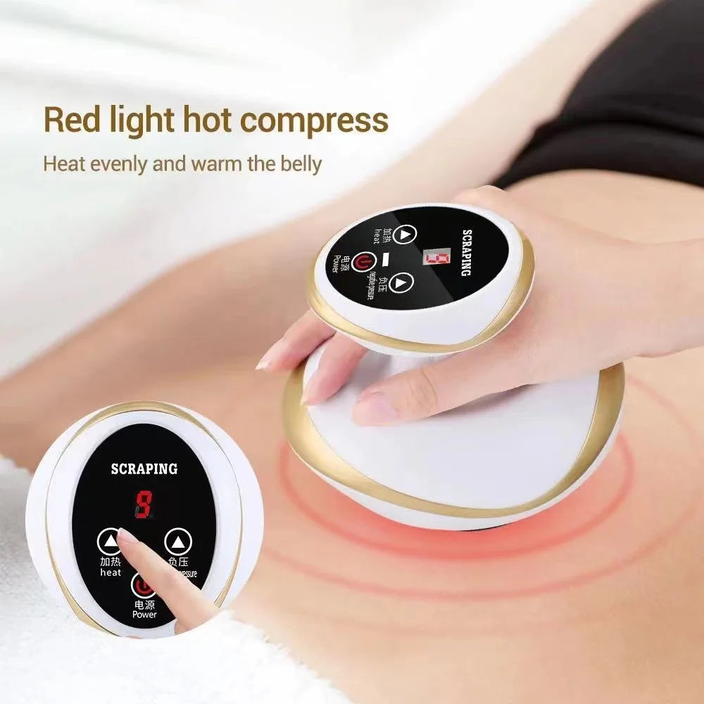 Electric Guasha Cupping Massager – Vacuum Heating Anti-Cellulite Tool