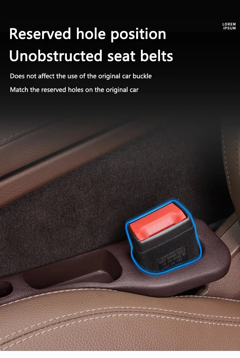 Car Seat Gap Filler Organizer – Waterproof Storage Plug with 2 Grooves