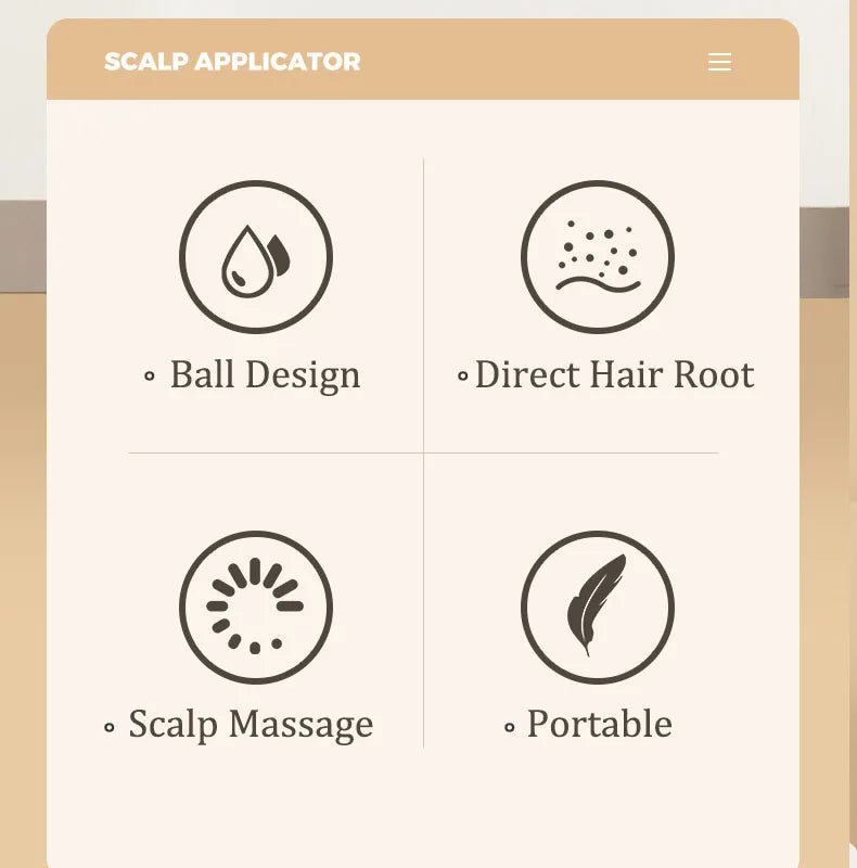 Scalp Applicator Liquid Comb – Mini Oil Massager & Hair Loss Tool