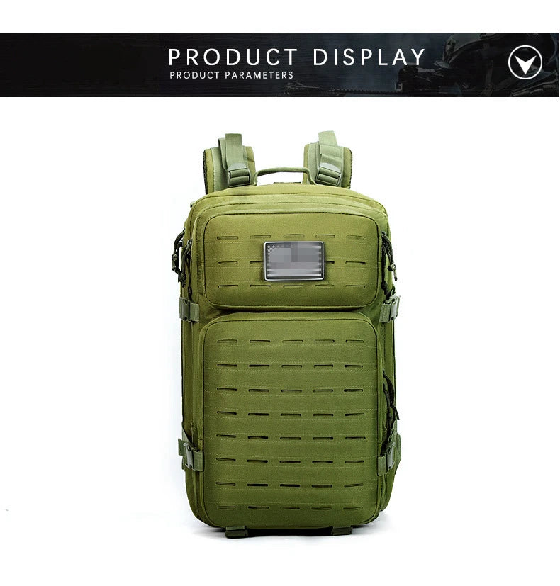 Tactical Backpack – Small Gym, Travel & Hiking Bag with Molle System