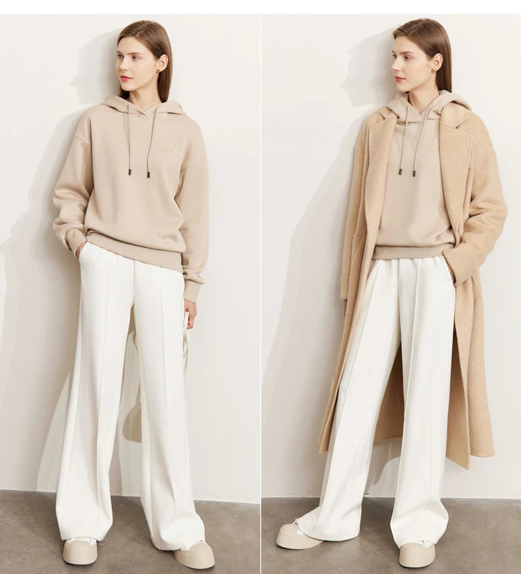 Women’s Loose Sweatshirt & Straight Leg Pants – Spring Casual Set