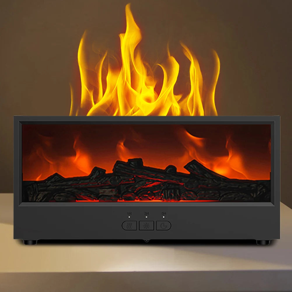 Dynamic Flame Fireplace Air Humidifier & Essential Oil Diffuser