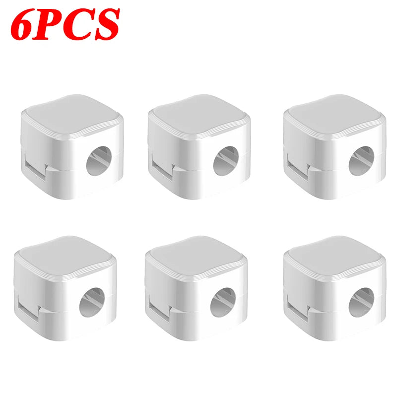 Magnetic Cable Clips – Adhesive Cord Organizer for Desk & Home
