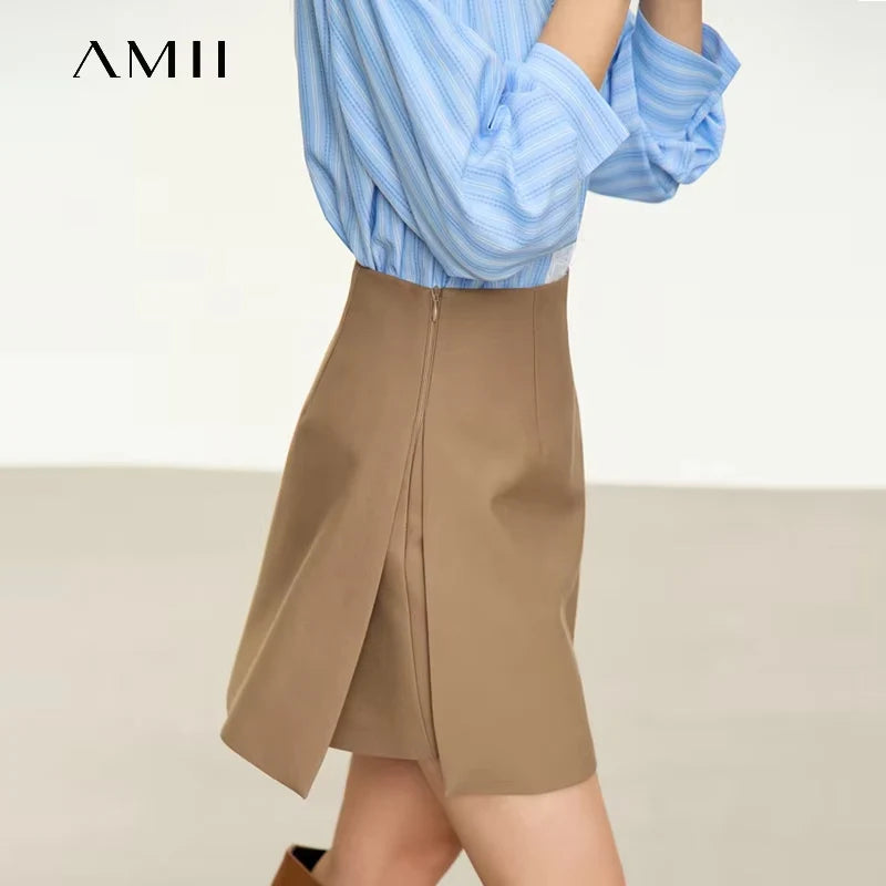Women’s High Waist A-Line Shorts Skirt – Casual Autumn Fashion