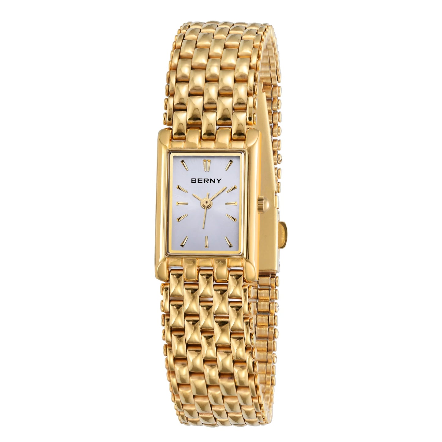 Gold Square Women’s Quartz Wristwatch | Luxury Fashion Watch