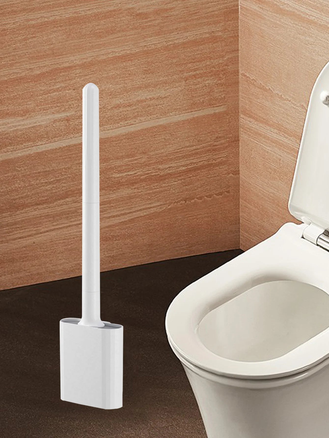 Mini Silicone Toilet Brush Set – Wall Mounted or Standing