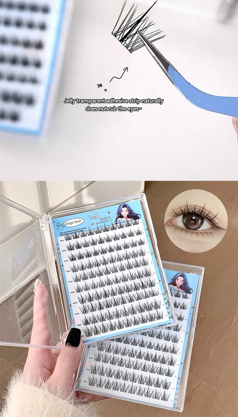 Cartmela No-Glue False Eyelashes - Easy, Natural Look with Sunflower Design
