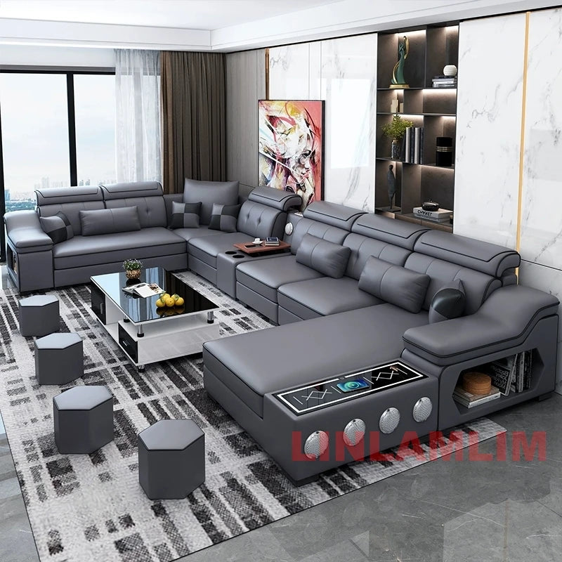 Cartmela Modern Sectional Sofa with Chaise Lounge