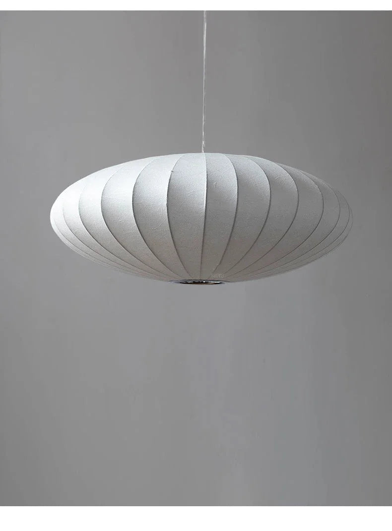 Handmade Silk Pendant Chandelier – Wabi-Sabi Lighting