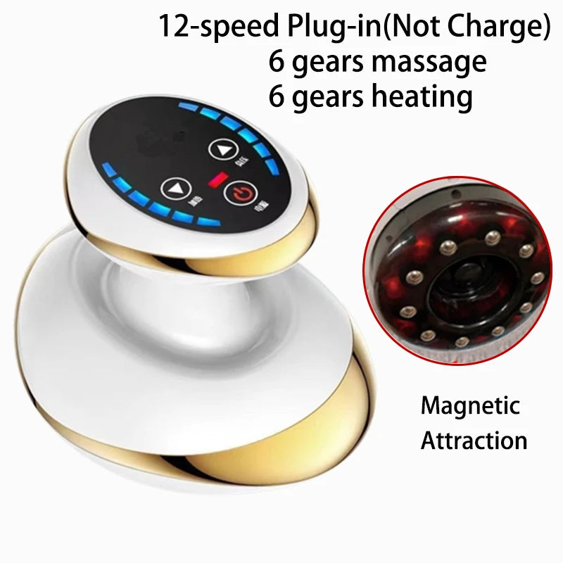 Electric Guasha Cupping Massager – Vacuum Heating Anti-Cellulite Tool