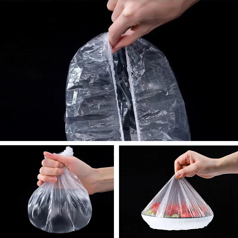 Elastic Food Covers for Bowls – Reusable Plastic Wrap Lids