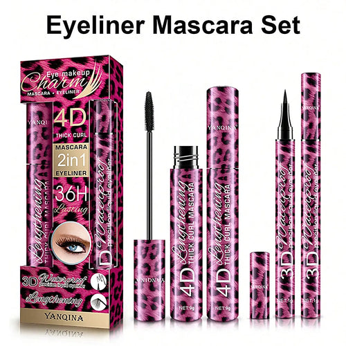 Liquid Eyeliner & Waterproof Mascara Set for Bold Eye Makeup