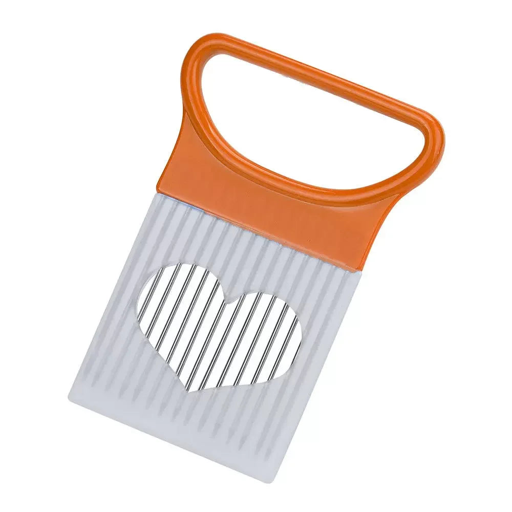 Stainless Steel Onion Slicer Holder – Safe & Easy Cutting Tool