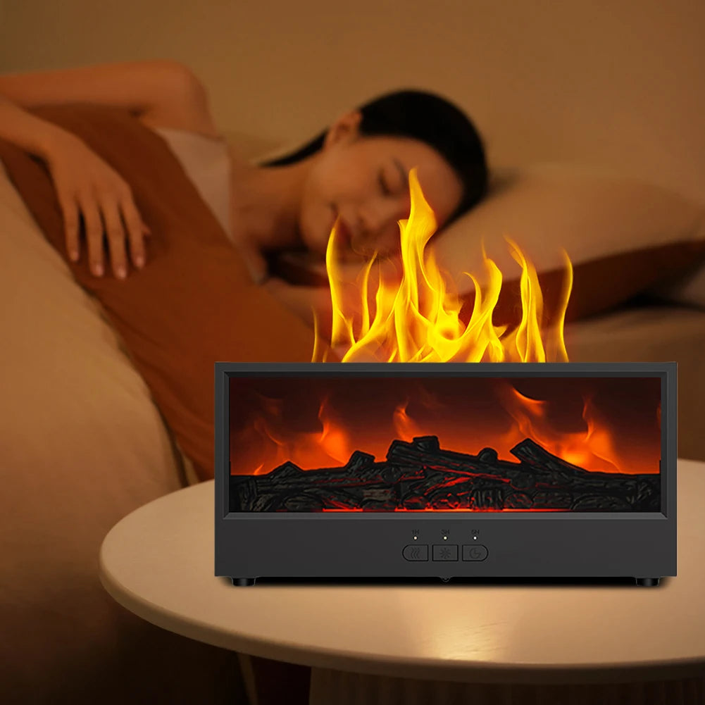 Dynamic Flame Fireplace Air Humidifier & Essential Oil Diffuser