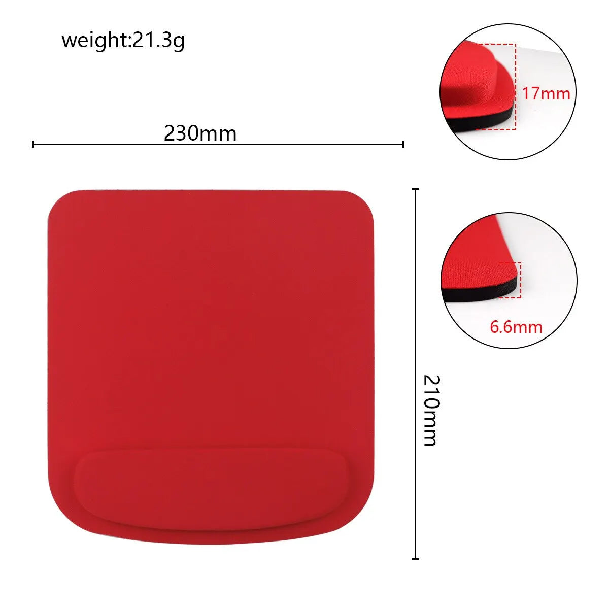 Colorful Large Wrist Mouse Pad – Thickened Non-Slip EVA Wrist Support