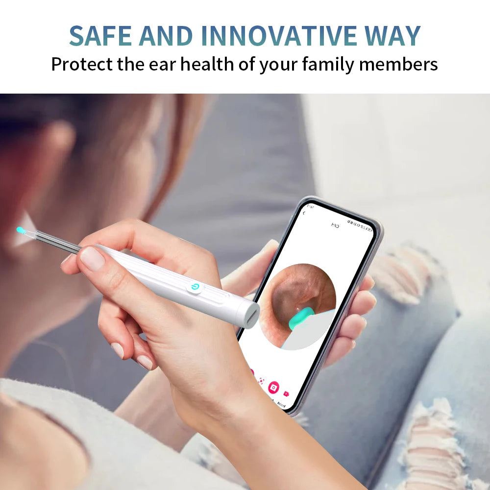 Smart Visual Ear Cleaner with Camera & LED Light for Ear Wax Removal
