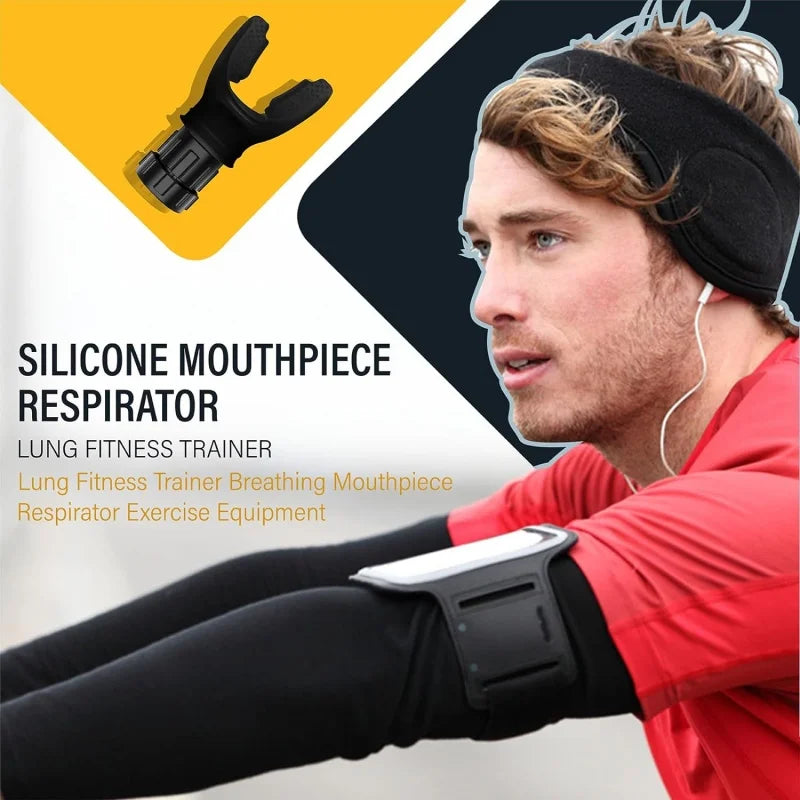 Adjustable Silicone Breathing Trainer – Fitness Lung Exerciser