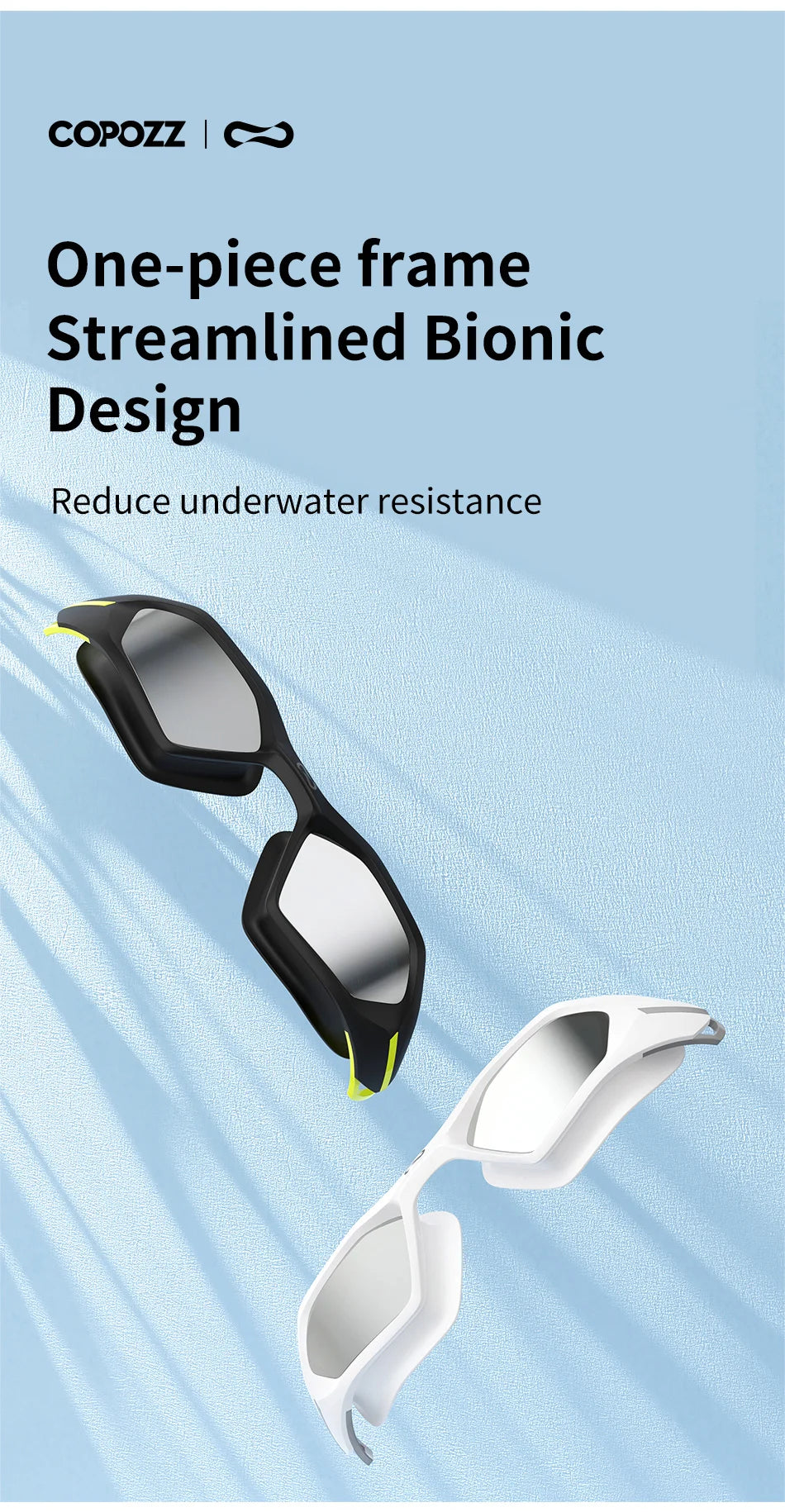 Professional Swimming Goggles – Anti-Fog, UV, Waterproof Fit