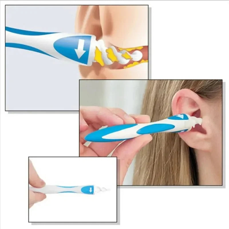 Soft Silicone Ear Wax Remover Tool with 16 Replacement Tips