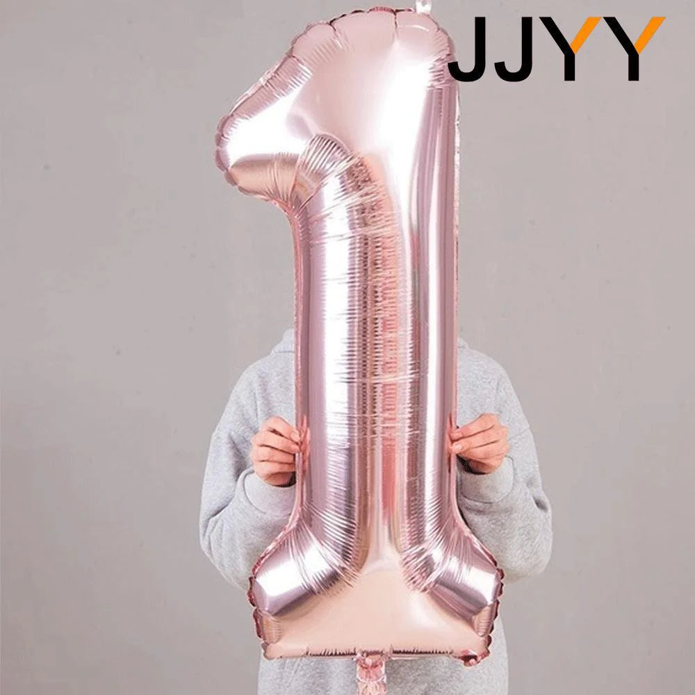 32" Foil Number Balloons 0–9 – Birthday & Party Decorations