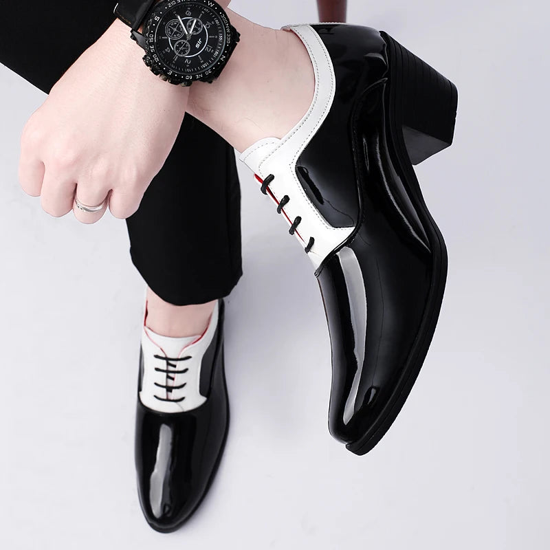 New Groom White & Black Oxfords