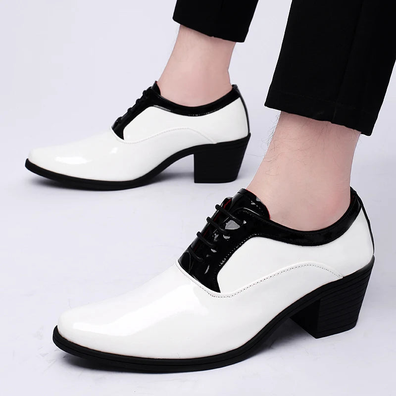 New Groom White & Black Oxfords