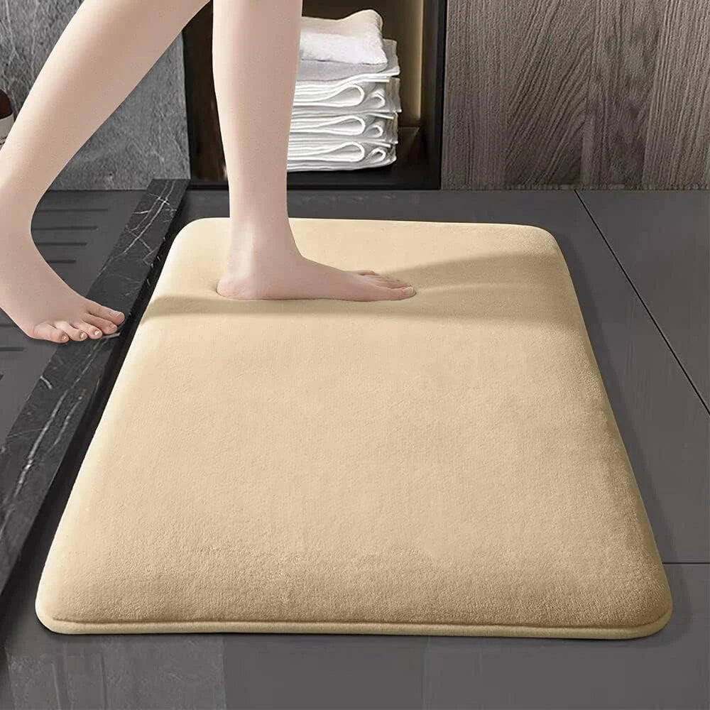 Super Absorbent Anti-Slip Bath Mat | Coral Velvet Bathroom Rug