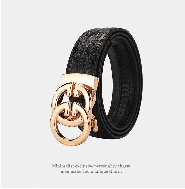 Genuine Leather Men’s Automatic Belt