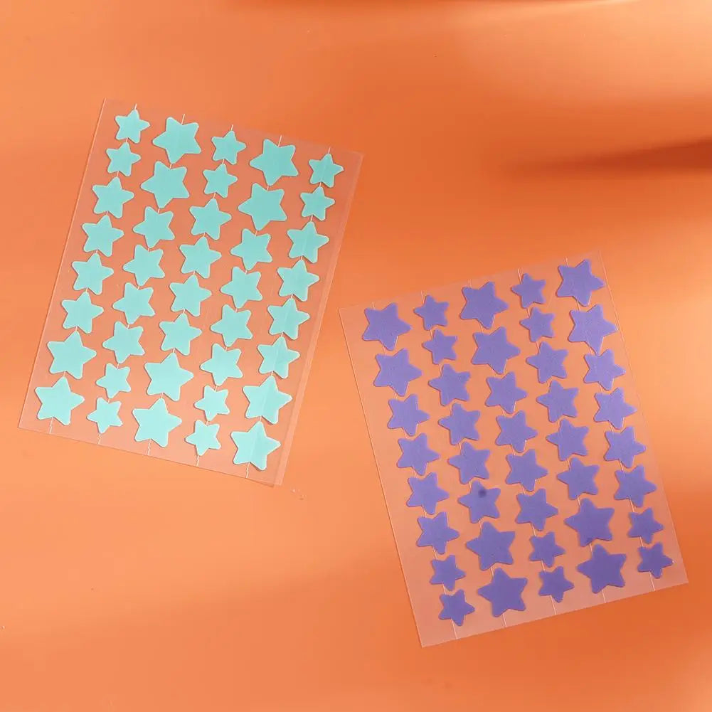 40pcs Star-Shaped Pimple Patches – Cute, Colorful & Invisible Care