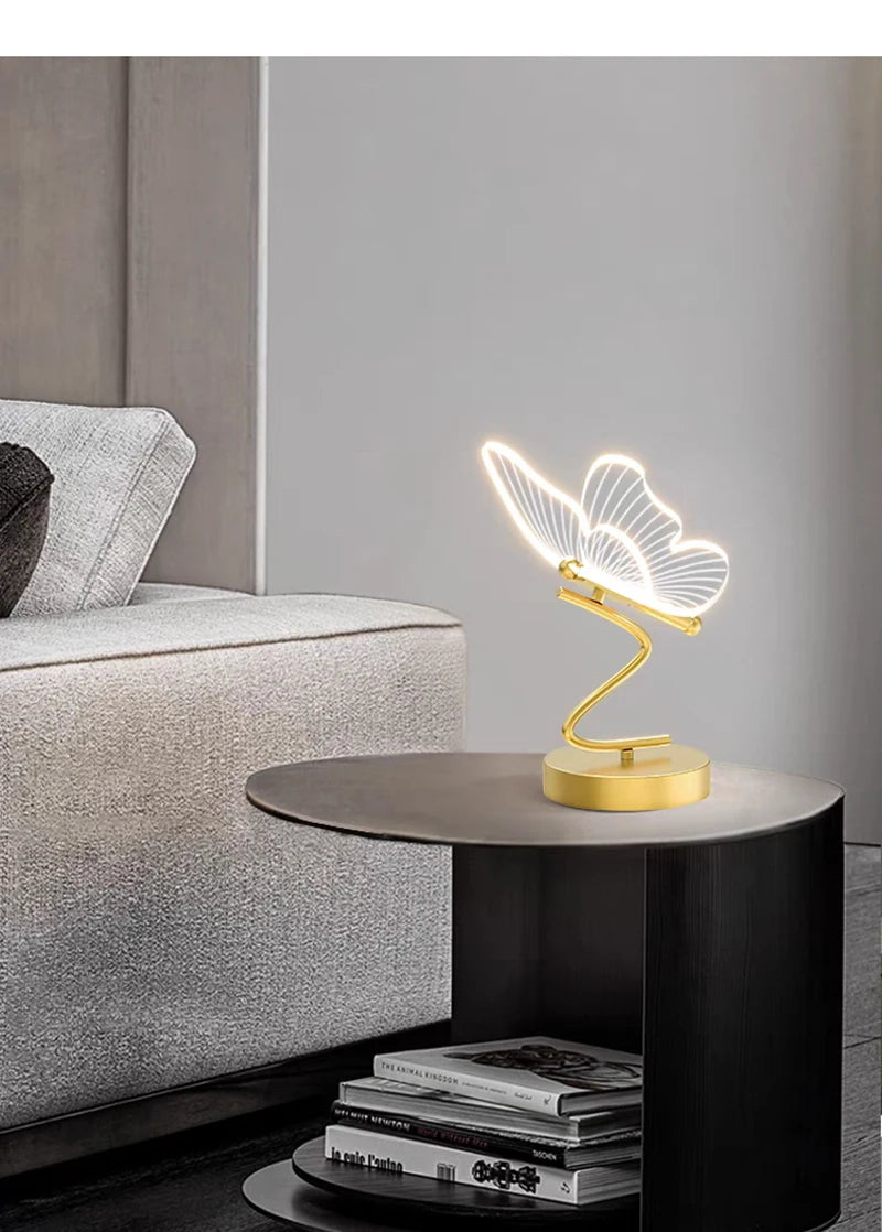 Cartmela Nordic LED Desk Lamp – Butterfly