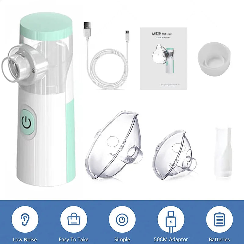 Portable Nebulizer for Asthma–Handheld Mesh Atomizer for Kids & Adults