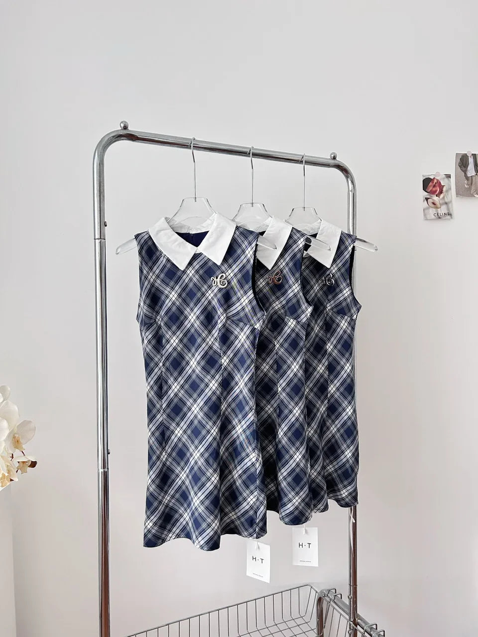 Women’s Summer Sweet Plaid Sleeveless Dress – Elegant Sexy Lace Dress