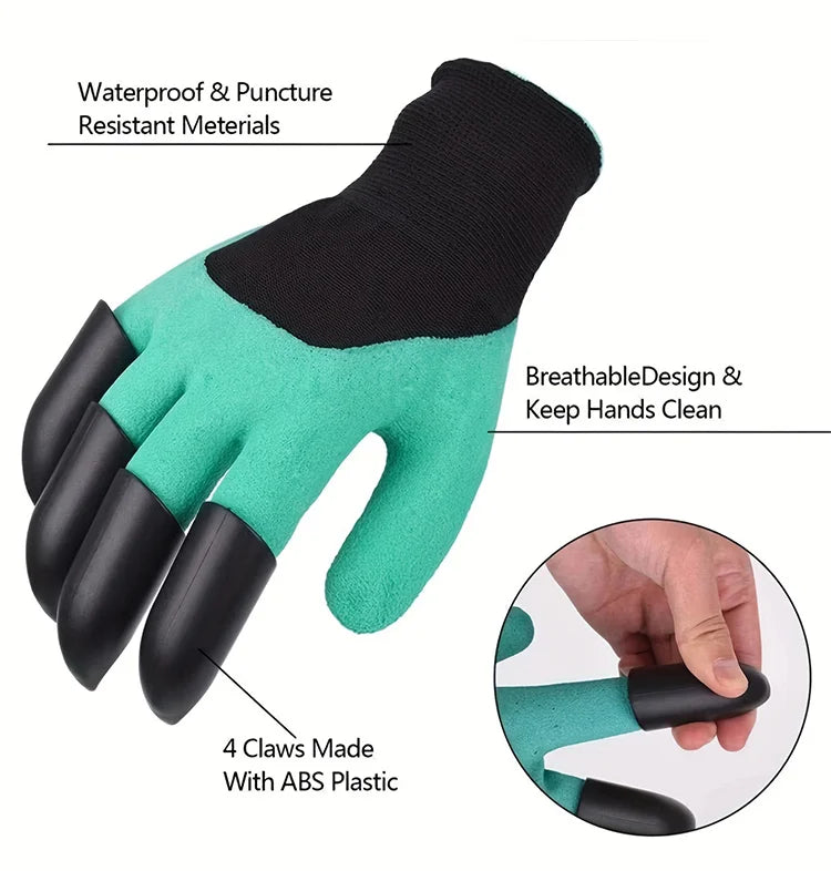 Garden Gloves with Claws – Dig, Plant, and Weed with Ease