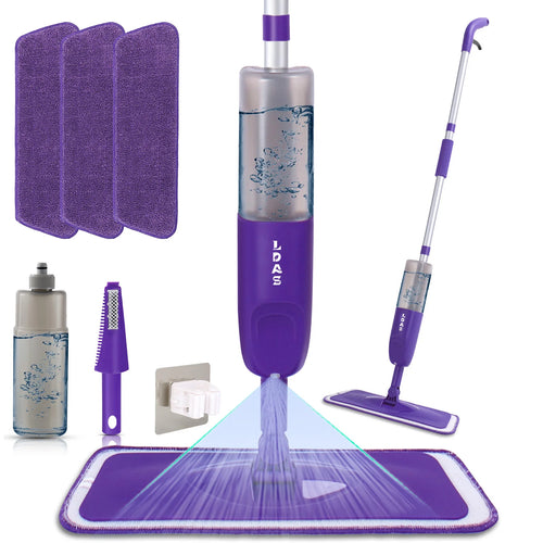 DARIS Spray Mop – 500ml Refillable Bottle, 3 Microfiber Pads