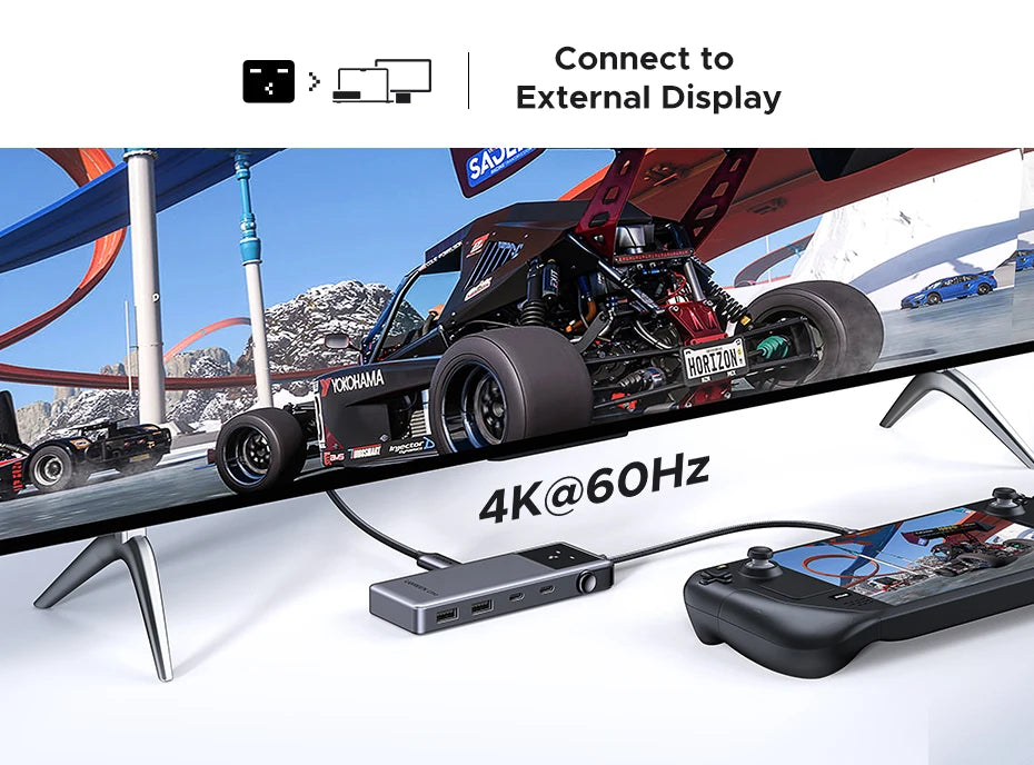 Uno 6-in-1 USB-C Hub – 4K 60Hz, 100W PD, 10Gbps Splitter