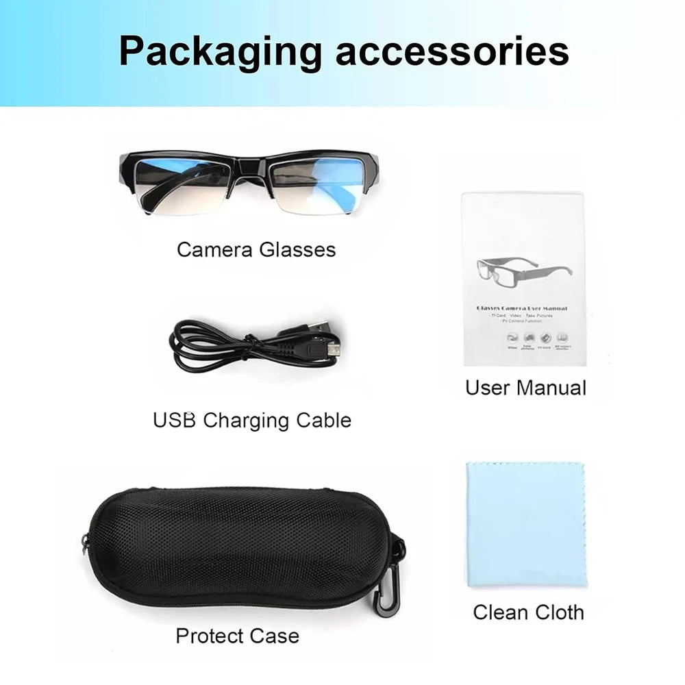 1080P HD Camera Glasses | Mini DVR Video Recording Sports & Driving Eyewear