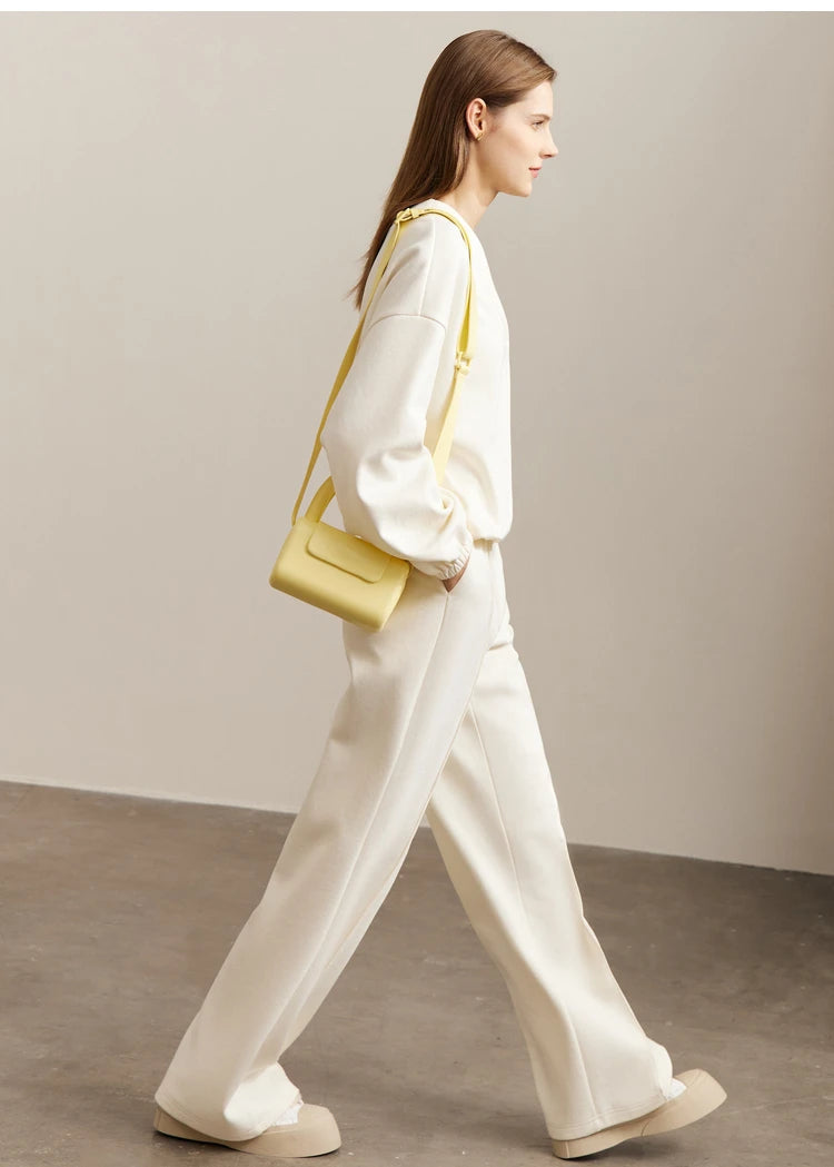 Women’s Loose Sweatshirt & Straight Leg Pants – Spring Casual Set