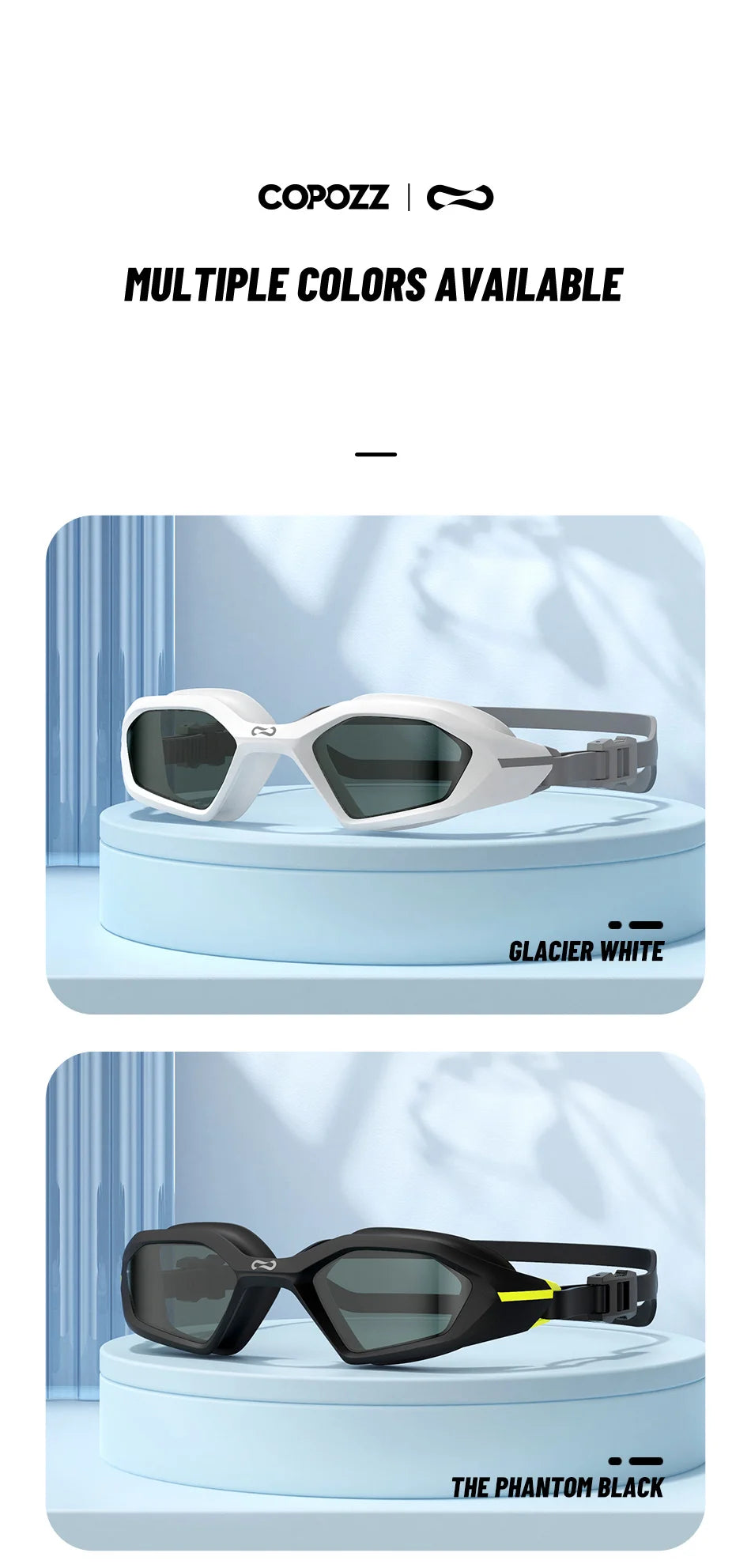 Professional Swimming Goggles – Anti-Fog, UV, Waterproof Fit