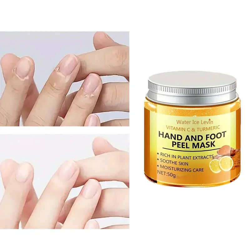 Vitamin C & Turmeric Hand Wax Mask for Smooth, Radiant Skin