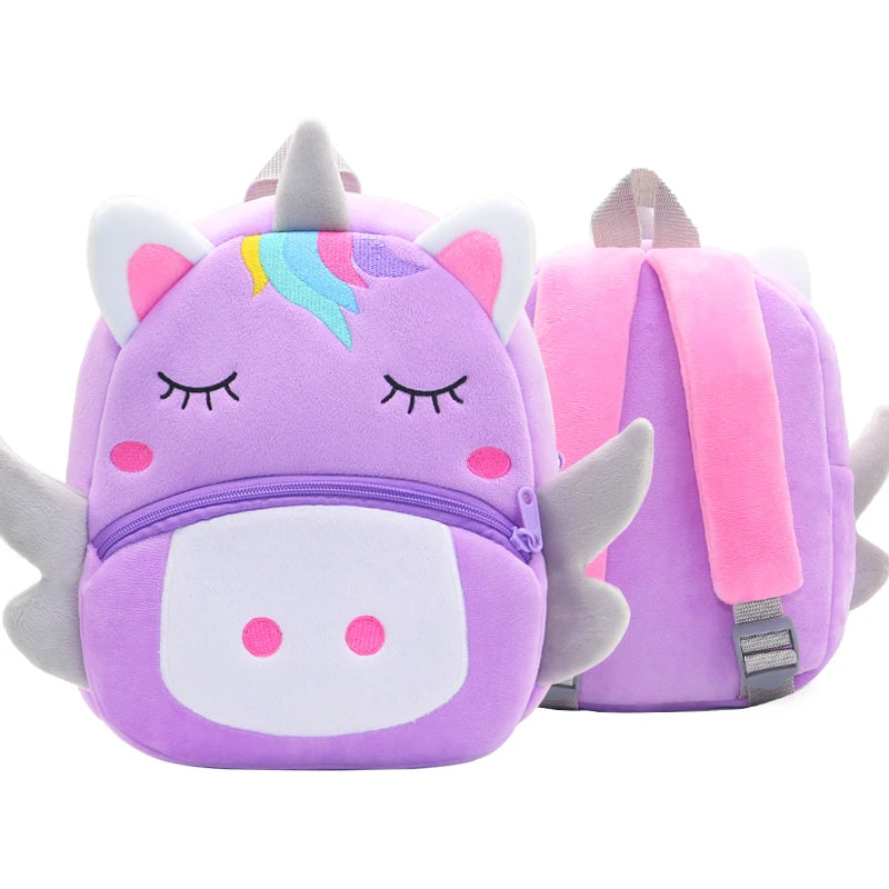 Cartmela Cute Animals Cartoon Plush Backpack - Kids Schoolbag