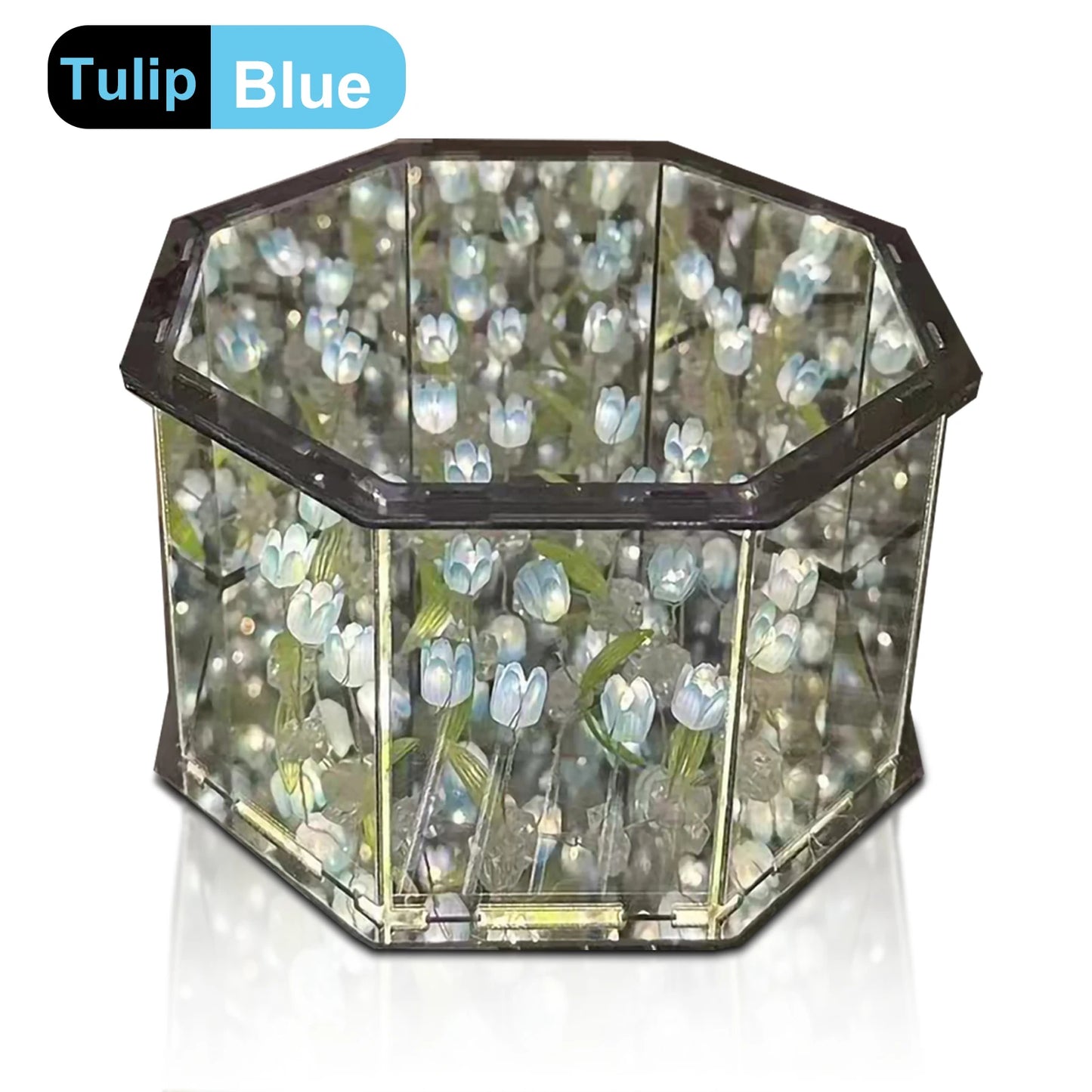 DIY Tulip LED Night Light | Magic Cube Mirror Lamp 2-in-1