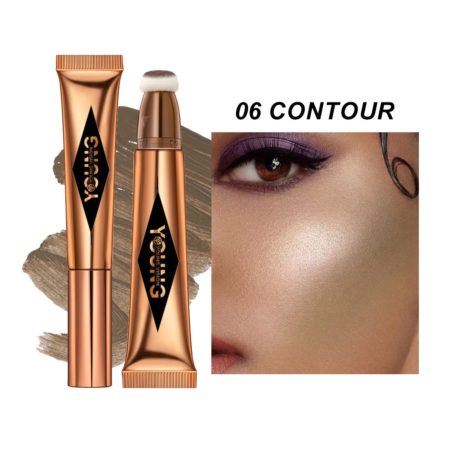 Air Cushion Blusher & High Gloss Stick – 6-Color Liquid Makeup Rouge